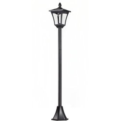 Outsunny Lampione da Giardino Led a Pannelli Solari, Nero, 160cm precio