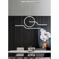Lampadario a sospensione LED 32W LINEA MINIMAL bianco o nero | Bianco - Bianco Naturale 4000K - UNIVERSO precio