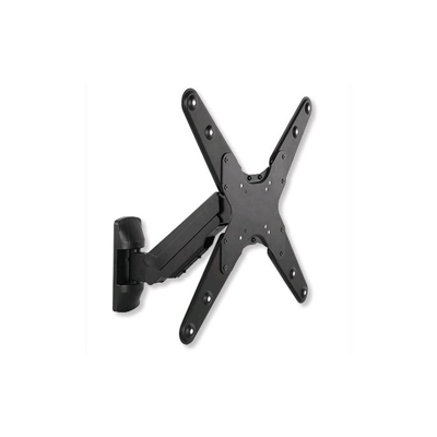 Techly Np Supporto a Muro con Molla a Gas per TV Curve/Piatte 23-55'' 385mm Nero