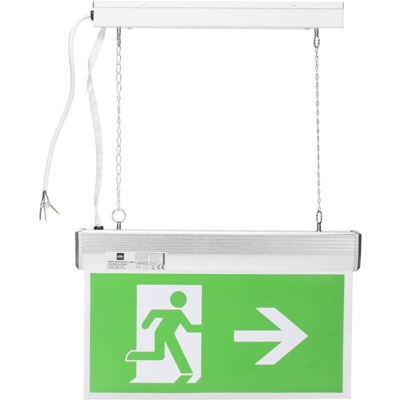 Indicazione via di fuga illuminata Montaggio a soffitto 10.040.72 - Smartwares