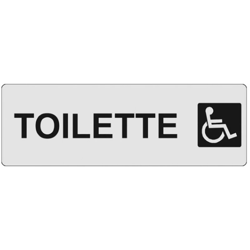 ETICHETTA TOILETTE DISABILI 15x 5 ADESIVA - MACHIERALDO en oferta