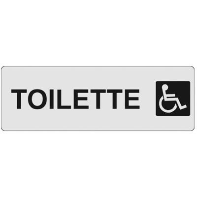 ETICHETTA TOILETTE DISABILI 15x 5 ADESIVA - MACHIERALDO
