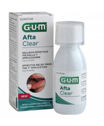 Sunstar Gum Aftaclear Rinse Soluzione Trattamento Afte E Lesioni Della Bocca Flacone 120ml precio