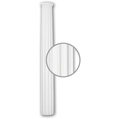 Mezzo fusto 116030 Profhome colonna elemento decorativo stile neoclassico bianco - PROFHOME DECOR