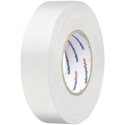 HelaTape Tex - nastri in tessuto HTAPE-TEX-50x50 712-00905 (L x L) 50 m x 50 mm Bianco Tessuto in cotone e poliestere H - HELLERMANNTYTON