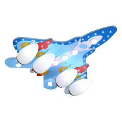 Plafoniera da soffitto Cameretta Bimbo RAZZO BLU 4xE14 in legno - MILLE LUCCIOLE precio