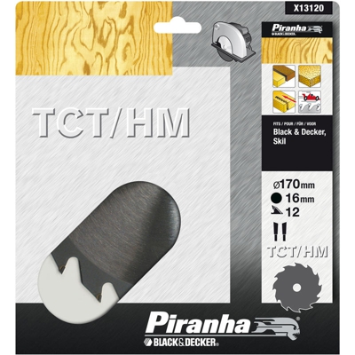 Stanley Black&decker - PIRANHA X13120 LAMA CIRCOLARE TCT MM.170-12D - STANLEY BLACK & DECKER