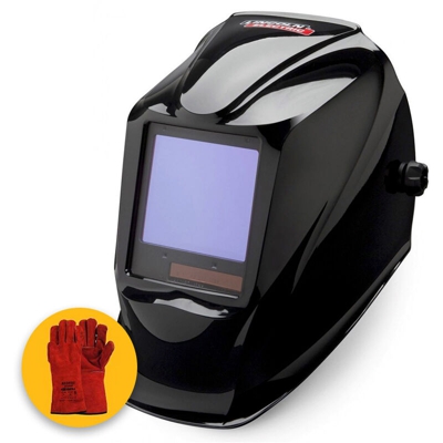 Lincoln Electric - Maschera a casco per saldatura autoscurante Lincoln VIKING 3350 4C black (DIN 5-13) con OMAGGIO