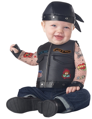 Costume da motociclista per neonato