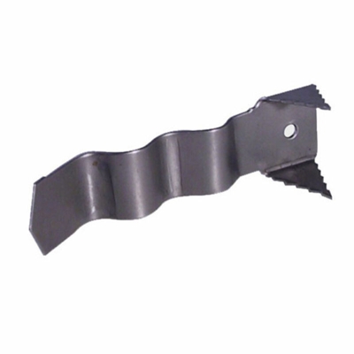 PATTA MURARE ONDULATA 2 PUNTE DENTATE mm 115x24/35 - OM4