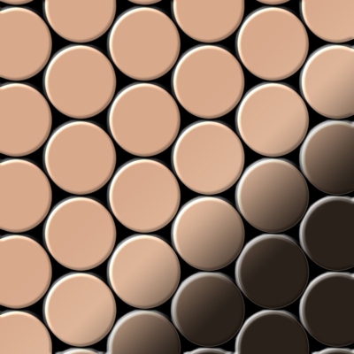 Mosaico metallo solido Rame laminato ramato rosso spesso 1,6 mm ALLOY Dome-CM