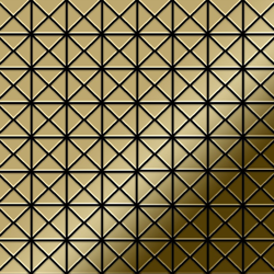 Mosaico metallo solido Titanio specchiato Gold oro spesso 1,6 mm ALLOY Deco-Ti-GM en oferta
