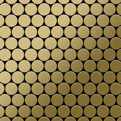 Mosaico metallo solido Titanio spazzolato Gold oro spesso 1,6 mm ALLOY Dollar-Ti-GB precio