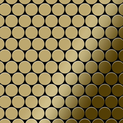 Mosaico metallo solido Titanio specchiato Gold oro spesso 1,6 mm ALLOY Dollar-Ti-GM precio