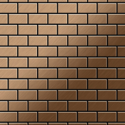 Mosaico metallo solido Titanio spazzolato Amber rame spesso 1,6 mm ALLOY House-Ti-AB en oferta
