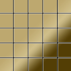 Mosaico metallo solido Titanio specchiato Gold oro spesso 1,6 mm ALLOY Century-Ti-GM precio