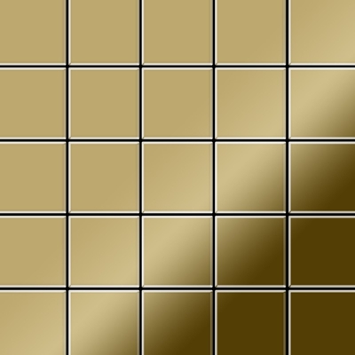 Mosaico metallo solido Titanio specchiato Gold oro spesso 1,6 mm ALLOY Century-Ti-GM