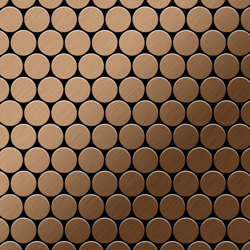 Mosaico metallo solido Titanio spazzolato Amber rame spesso 1,6 mm ALLOY Dollar-Ti-AB características