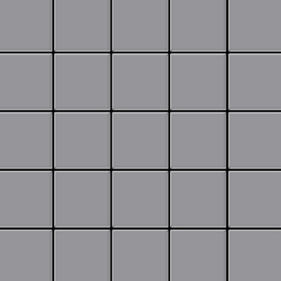 Alloy - Mosaico metallo solido Acciaio inossidabile opaco grigio spesso 1,6 mm Century-S-S-MA