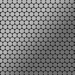 Alloy - Mosaico metallo solido Acciaio inossidabile spazzolato grigio spesso 1,6 mm Penny-S-S-B precio
