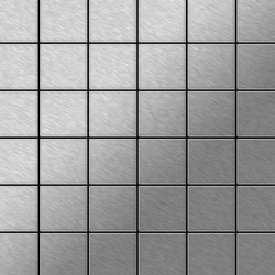 Mosaico metallo solido Acciaio inossidabile spazzolato grigio spesso 1,6 mm ALLOY Cinquanta-S-S-B precio