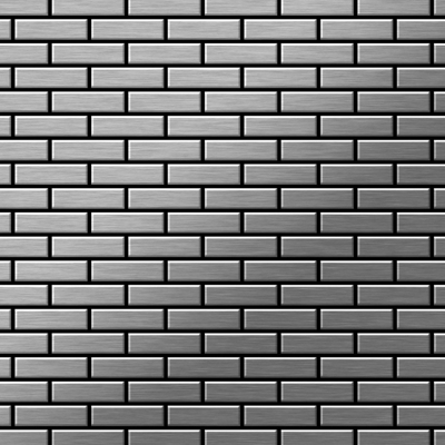 Alloy - Mosaico metallo solido Acciaio inossidabile Marine spazzolato grigio spesso 1,6 mm PK-S-S-MB