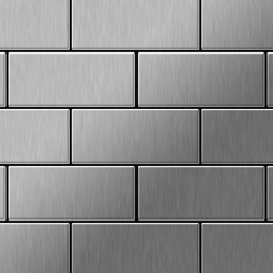Alloy - Mosaico metallo solido Acciaio inossidabile Marine spazzolato grigio spesso 1,6 mm Subway-S-S-MB precio