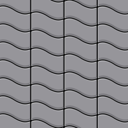 Alloy - Mosaico metallo solido Acciaio inossidabile opaco grigio spesso 1,6 mm Flux-S-S-MA disegnato da Karim Rashid precio