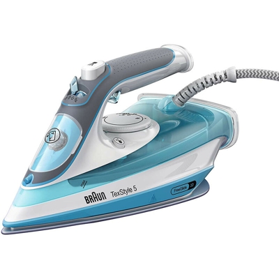 Braun TexStyle 5 SI 5006 B - Ferro da Stiro, 2600 W, 180 g/min, 0,3 Lt., Piastra FreeGlide 3D