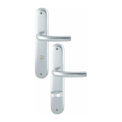 HOPPE Set di piastre lunghe Tôkyô 1710/273P in alluminio. F1 bagno SK/OL 78mm DIN L/R características