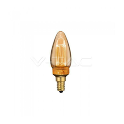 V-Tac Lampadina Led 2W A Candela Attacco Piccolo E14 Luce Caldissima 1800K In Plastica Colore Ambra Vt-2152 7472 características