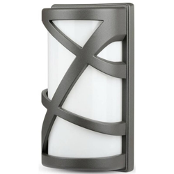 V-tac - Portalampada Moderno da parete esterno IP54 alluminio Grigio 1xE27 precio