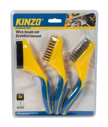 Bakaji - 3 x Spazzole Pulizia Metallo Acciaio Kit Pittura Spazzola per Ferro Fai da Te características