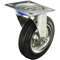 Ruota Gommata Base Girevole Qp-A04 Mm. 250X60 - BLINKY precio