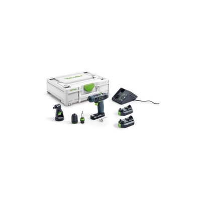 Festool Trapano avvitatore a batteria TXS 2,6-Set, 10,8V, 2x batteria 2,6 Ah, caricabatterie - 576102