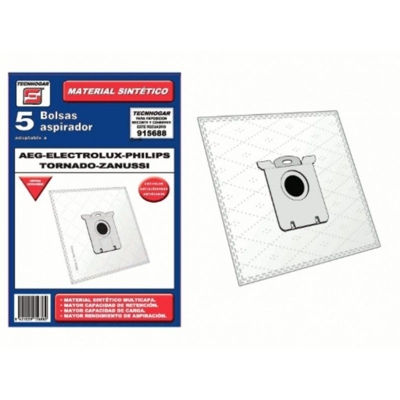 Sacchetto aspirapolvere sintetico AEG Electrolux Philips Taurus Zanussi 5 unità 915688