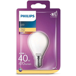 Sfera Lampadina Led 40W e14 Luce Bianco Caldo - Philips características