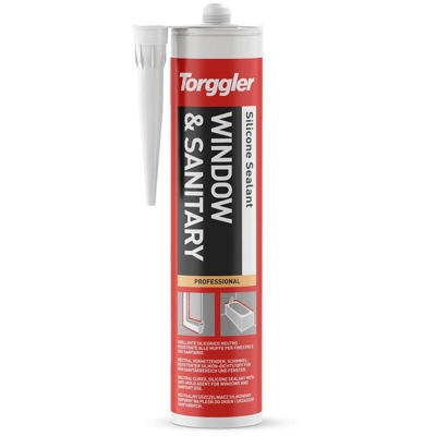Torggler - Silicone window & sanitary - 310 ml - Colore: Bianco