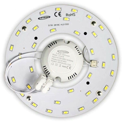 Circolina LED T4 Corona Slim SMD 5730 per plafoniere | Bianco Freddo 6500K - 24W - UNIVERSO