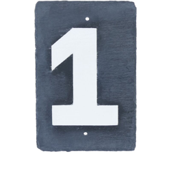 PrimeMatik - Numero 1 in ardesia 180x120mm marcatura características