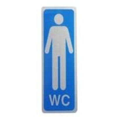 ETICHETTA WC UOMINI 5x15 ADESIVA - MACHIERALDO