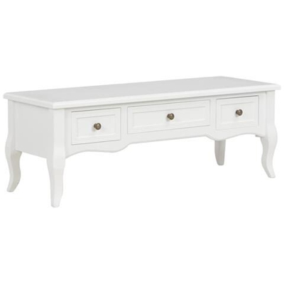 Mobile Porta Tv Bianco 100x35x35 Cm In Legno