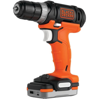 Black & Decker Trapano Avvitatore A Batteria 12V Cavo Usb Caricabatteria 230V Bdcdd12S1-Qw