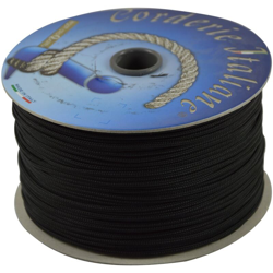 006037101 Cordino Colorato Hobby, Nero, Diametro 3 mm, 200 m - Corderie Italiane precio