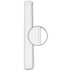 Profhome Decor - Fusto colonna completa 112030 Profhome colonna elemento decorativo stile neoclassico bianco en oferta