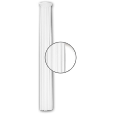Profhome Decor - Fusto colonna completa 112030 Profhome colonna elemento decorativo stile neoclassico bianco