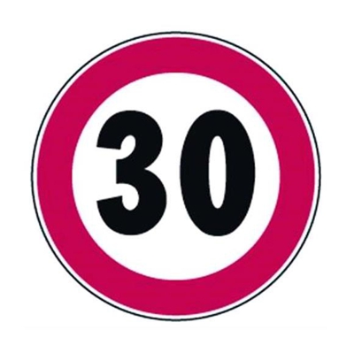Segnale Stradale Divieto Limite Vel 30 Km/H Fig. 50/30 - EAC