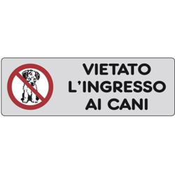 Ist - Etic. Ades. 150X50 'Vietato Ingresso Cani' en oferta