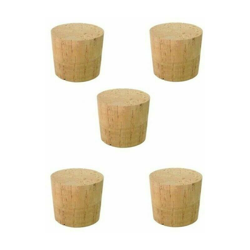 N 5 tappi in sughero vino bottiglie damigiana botti tappo conico varie misure diametro: 35 mm - VIT en oferta
