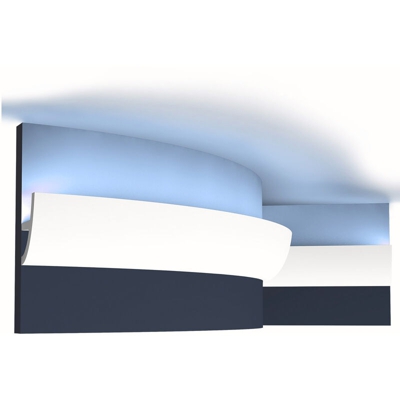 Cornice Per L'illuminazione Indiretta aspetto stucco Decor C373F ANTONIO S Ulf Moritz LUXXUS decorativo Cornicione 2 m - Orac